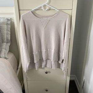 Aritzia High-low Waffle Long Sleeve